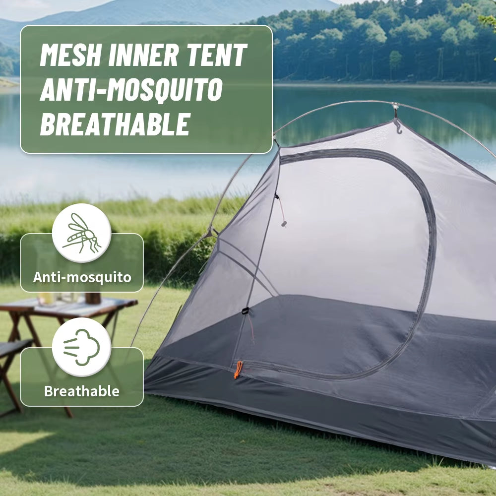 Tent Ultralight 1 Person Cycling Tents Portable Backpacking Tent 20D Nylon Waterproof Tent Camping Tent Hiking Tent