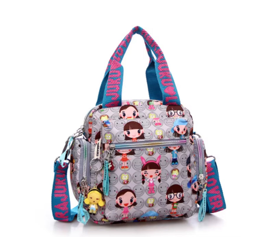 New Woman Candy Color Shoulder Bag 2021 Cowboy Bag Cute Girl Harajuku Baby Handbag Multi-Functional Oxford Cloth Messenger Bag