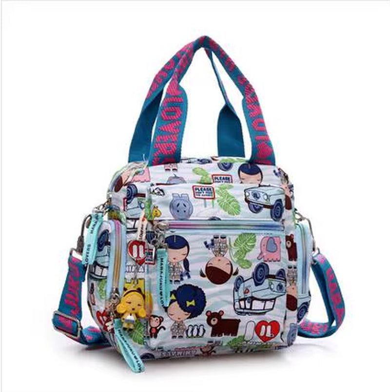 New Woman Candy Color Shoulder Bag 2021 Cowboy Bag Cute Girl Harajuku Baby Handbag Multi-Functional Oxford Cloth Messenger Bag