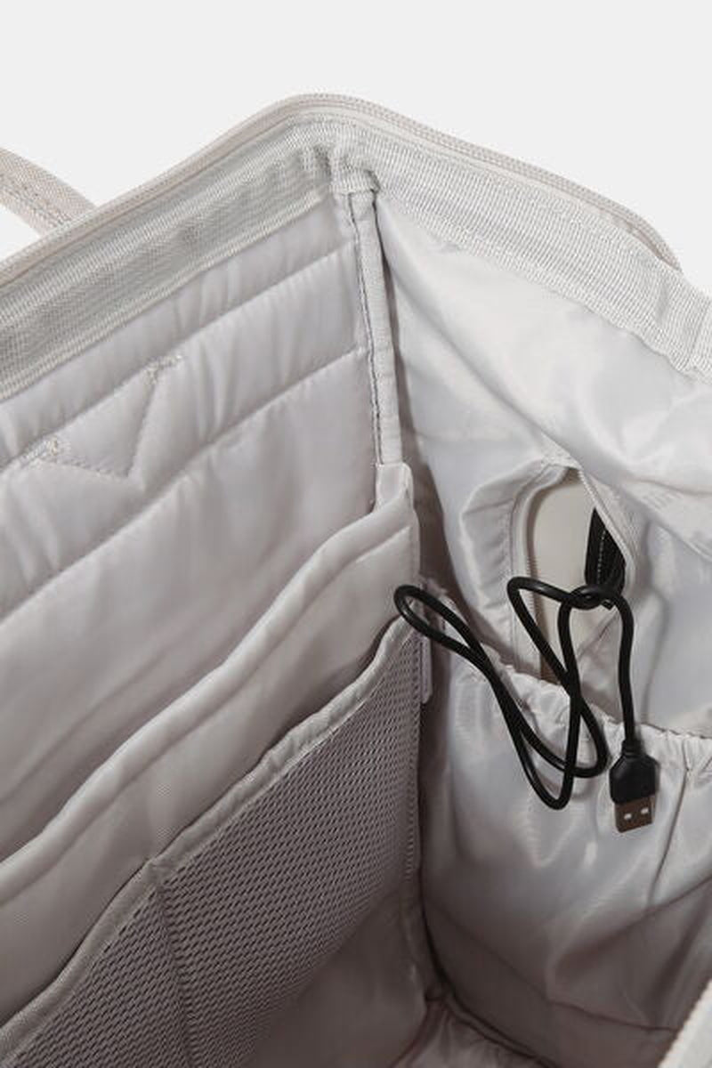 Himawari Waterproof Backpack with External USB Charging Port