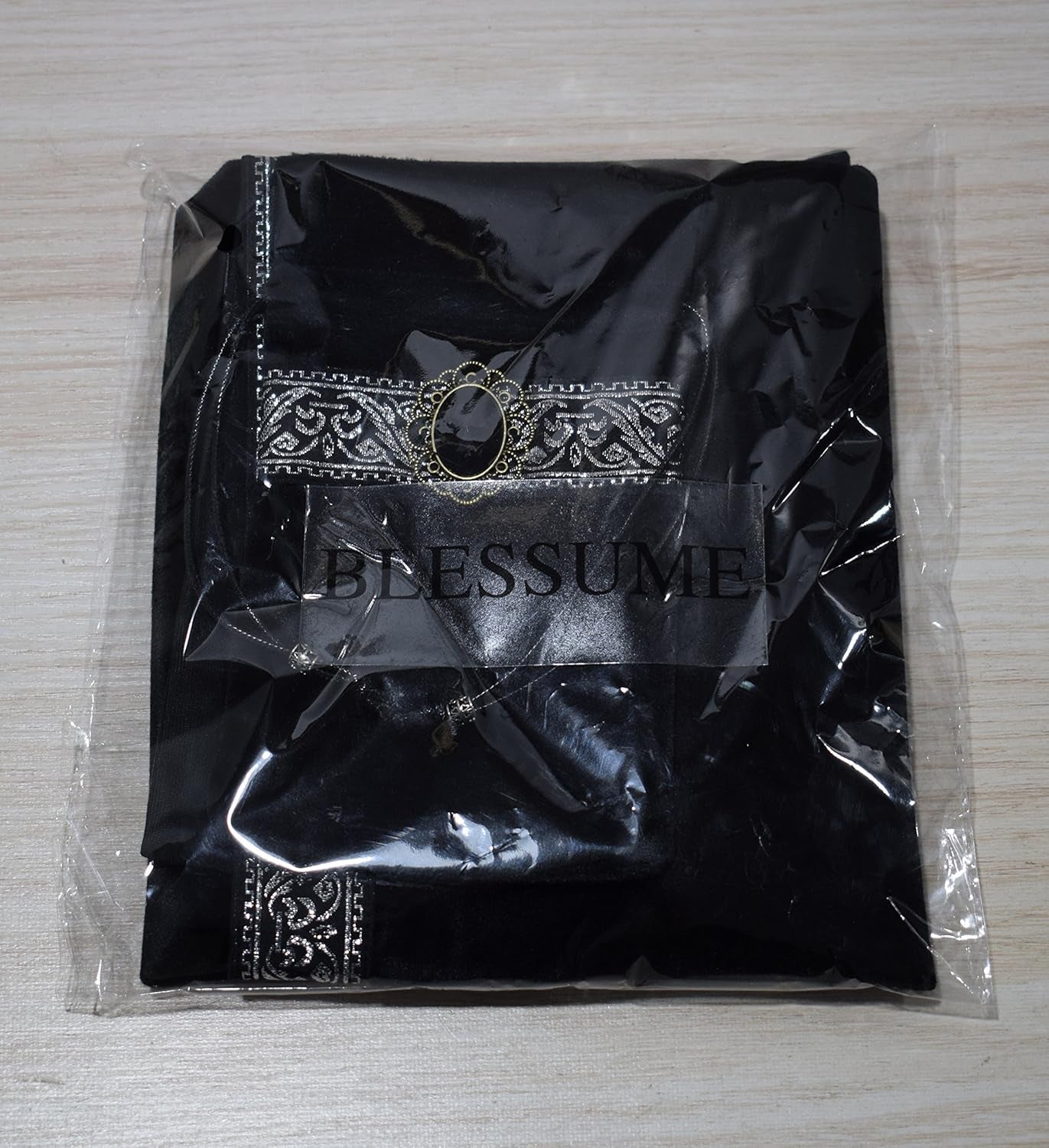 Altar Tarot Table Cloth for Reading with Pouch Black
