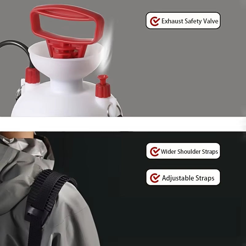 4/8L Portable Shower for Camping,Outdoor Shower with 3M Hose for Traveling Hiking,Multi-Function Sprayer for Irrigation Car Wash
