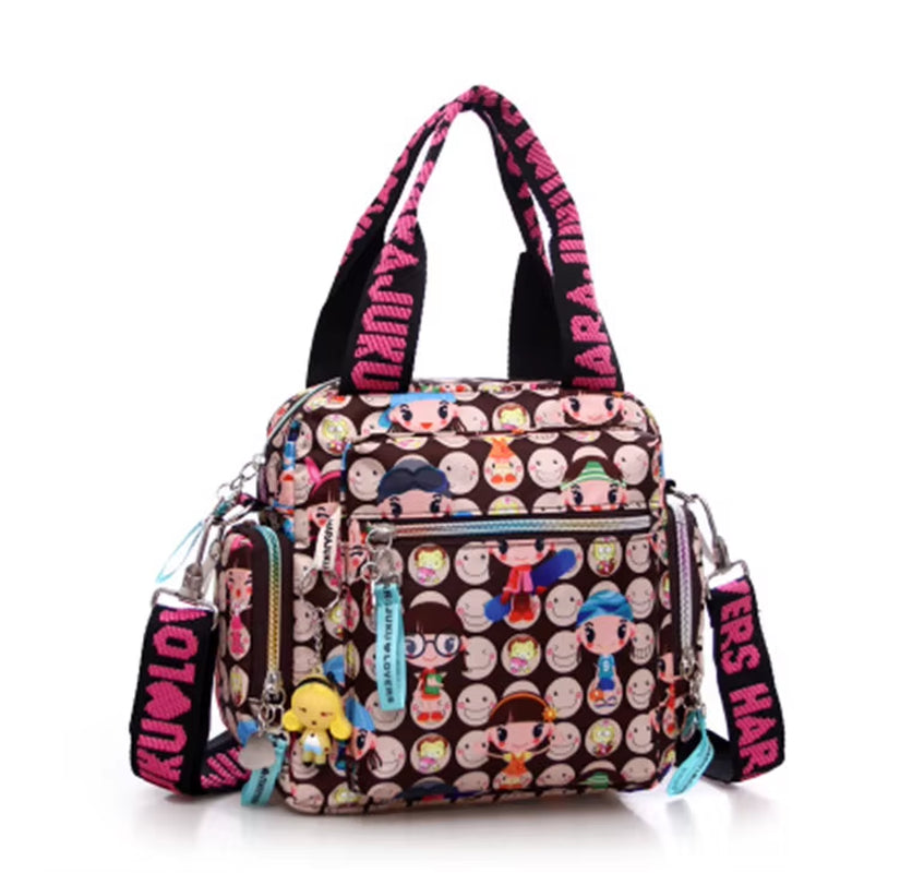 New Woman Candy Color Shoulder Bag 2021 Cowboy Bag Cute Girl Harajuku Baby Handbag Multi-Functional Oxford Cloth Messenger Bag