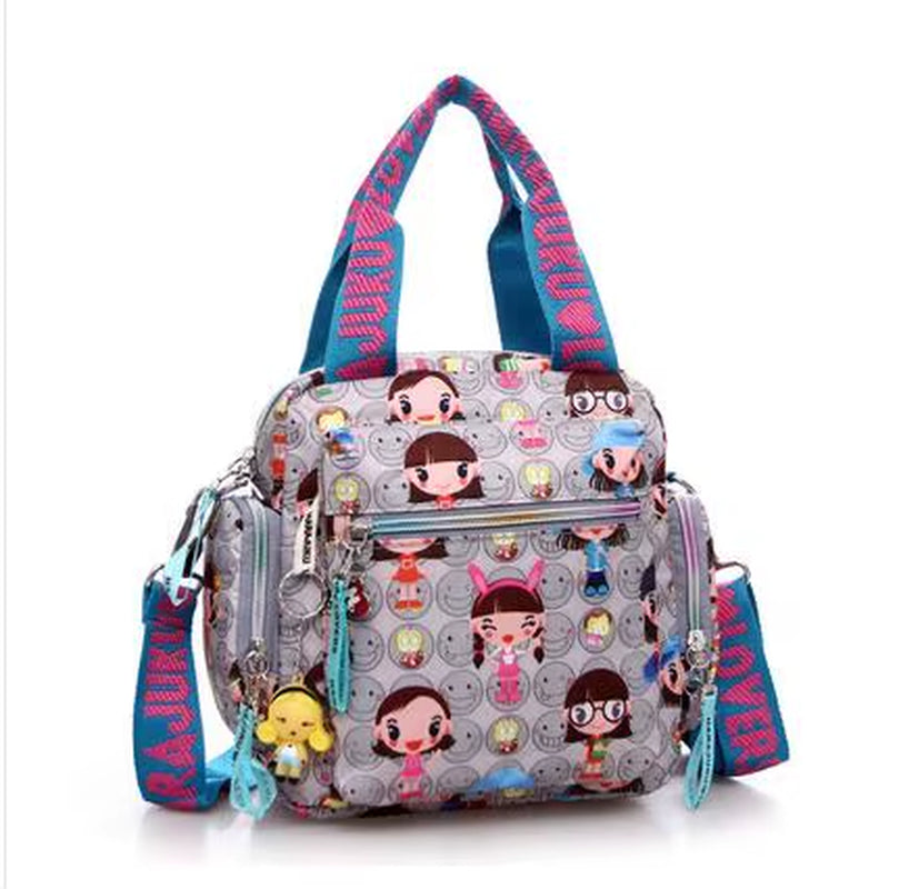 New Woman Candy Color Shoulder Bag 2021 Cowboy Bag Cute Girl Harajuku Baby Handbag Multi-Functional Oxford Cloth Messenger Bag
